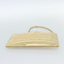 LOUIS VUITTON Monogram Miroir Pochette Plat Clutch Bag Gold M95278 Auth 183739V-5