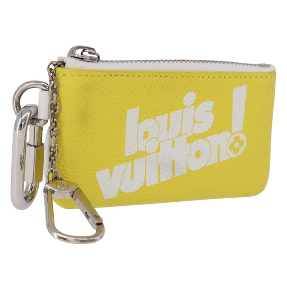 LOUIS VUITTON Everyday LV Pochette Cles Münztäschchen Gelb M80845 LV Auth 183740A