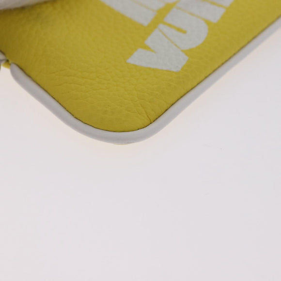 LOUIS VUITTON Everyday LV Pochette Cles Münztäschchen Gelb M80845 LV Auth 183740A