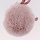 PRADA Pouch fur Pink Gold Auth 183742M-5