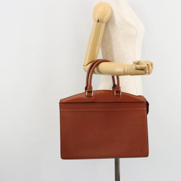 LOUIS VUITTON Epi Riviera Hand Bag Brown M48183 LV Auth 183754