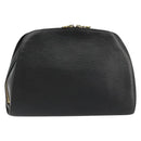 LOUIS VUITTON Epi Dauphine GM Cosmetic Pouch Black M48432 LV Auth 183757-1