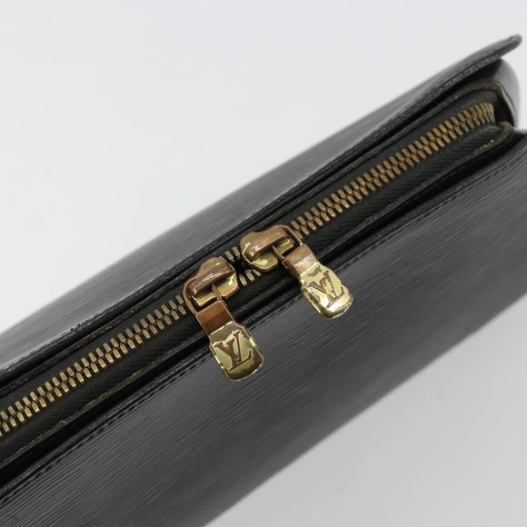 LOUIS VUITTON Epi Dauphine GM Cosmetic Pouch Black M48432 LV Auth 183757