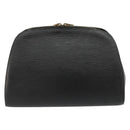 LOUIS VUITTON Epi Dauphine GM Cosmetic Pouch Black M48432 LV Auth 183757-2