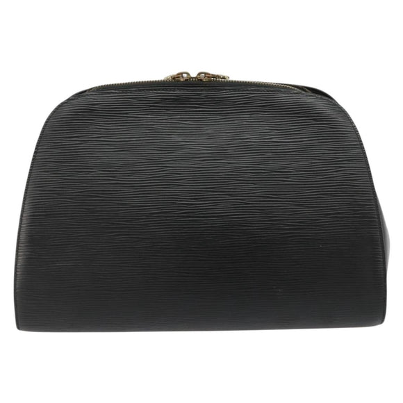 LOUIS VUITTON Epi Dauphine GM Cosmetic Pouch Black M48432 LV Auth 183757