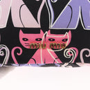 Miu Miu CANAPA CATS Drawstring Pouch Canvas Black Auth 183758M-17