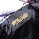 Miu Miu CANAPA CATS Drawstring Pouch Canvas Black Auth 183758M-18