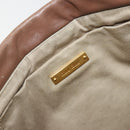 Miu Miu Matelasse Clutch Bag Leather Brown Gold Auth 183761A-17