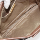 Miu Miu Matelasse Clutch Bag Leather Brown Gold Auth 183761A-9