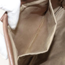 Miu Miu Matelasse Clutch Bag Leather Brown Gold Auth 183761A-10