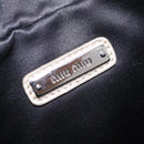 Miu Miu Matelasse Waist bag Leather Silver Gold Auth 183762V-19