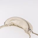Miu Miu Matelasse Waist bag Leather Silver Gold Auth 183762V-6