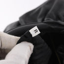 PRADA Shoulder Bag Leather Black Gold Auth 183763V-22