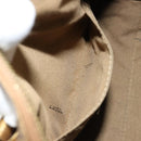 FENDI Zucchino Canvas Boston Bag Beige Gold Auth 183766A-22