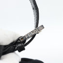 FENDI Mamma Baguette Shoulder Bag Cotton Jersey Black Silver Auth 183767-10