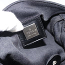 FENDI Mamma Baguette Shoulder Bag Cotton Jersey Black Silver Auth 183767-17