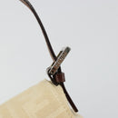 FENDI Zucca Canvas Mamma Baguette Schoudertas Beige Zilver Auth 183769SAV-14