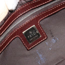 FENDI Zucca Canvas Mamma Baguette Shoulder Bag Beige Silver Auth 183769SAV-19