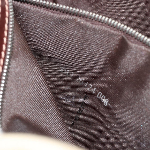 FENDI Zucca Canvas Mamma Baguette Schoudertas Beige Zilver Auth 183769SAV