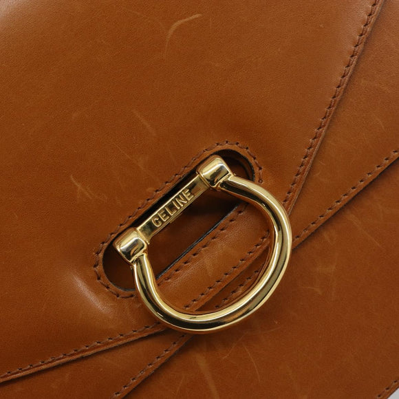 CELINE Handtasche Leder Beige Gold Original 183777