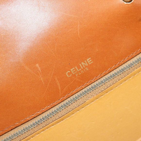 CELINE Handtasche Leder Beige Gold Original 183777