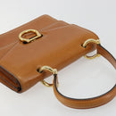 CELINE Handtasche Leder Beige Gold Original 183777-6