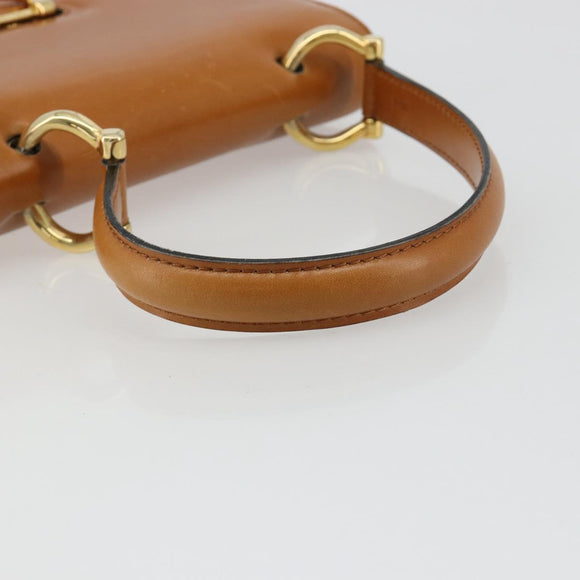 CELINE Handtasche Leder Beige Gold Original 183777
