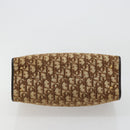 Christian Dior Trotter Canvas Hand Bag Beige Gold Auth 183778-9