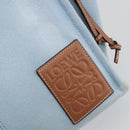 LOEWE Anagram Tote Bag Canvas Light Blue Auth 183780A-17