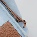 LOEWE Anagram Tote Bag Canvas Light Blue Auth 183780A-18