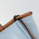 LOEWE Anagram Tote Bag Canvas Light Blue Auth 183780A-10