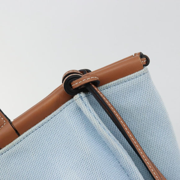 LOEWE Anagram Tote Bag Canvas Light Blue Auth 183780A