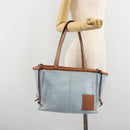 LOEWE Anagram Tote Bag Canvas Light Blue Auth 183780A-24