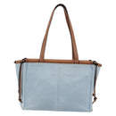 LOEWE Anagram Tote Bag Canvas Light Blue Auth 183780A-2