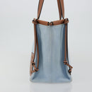 LOEWE Anagram Tote Bag Canvas Light Blue Auth 183780A-3