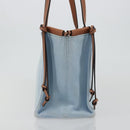 LOEWE Anagram Tote Bag Canvas Light Blue Auth 183780A-4