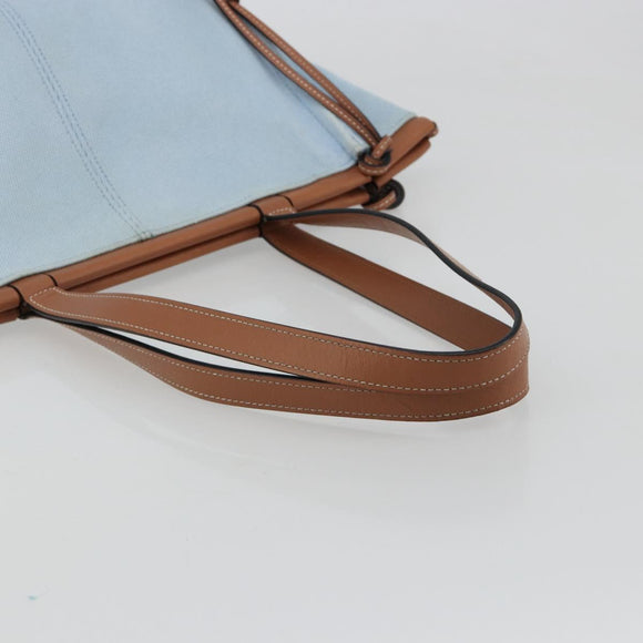 LOEWE Anagram Tote Bag Canvas Light Blue Auth 183780A
