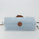LOEWE Anagram Tote Bag Canvas Light Blue Auth 183780A-5