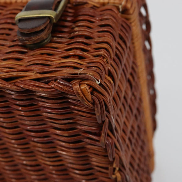 GIVENCHY Hand Bag Rattan Brown Auth 183783A