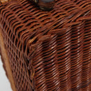 GIVENCHY Hand Bag Rattan Brown Auth 183783A-14