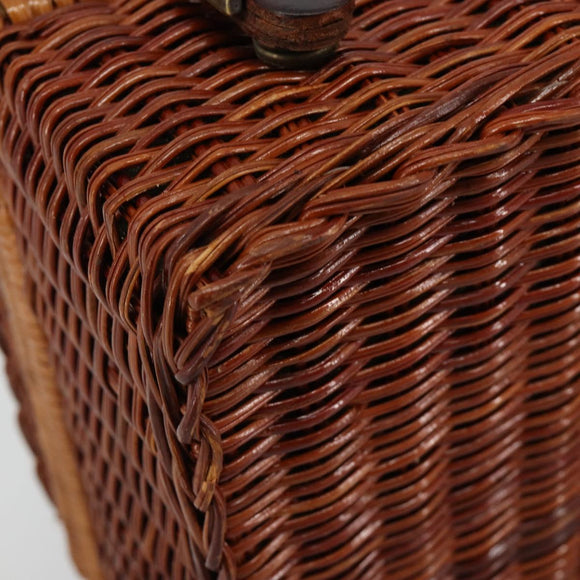 GIVENCHY Hand Bag Rattan Brown Auth 183783A