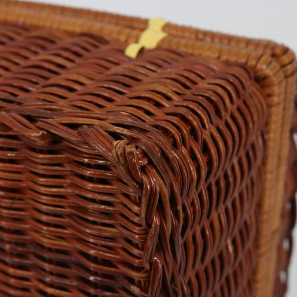 GIVENCHY Hand Bag Rattan Brown Auth 183783A