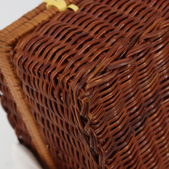 GIVENCHY Hand Bag Rattan Brown Auth 183783A