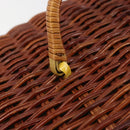 GIVENCHY Hand Bag Rattan Brown Auth 183783A-10