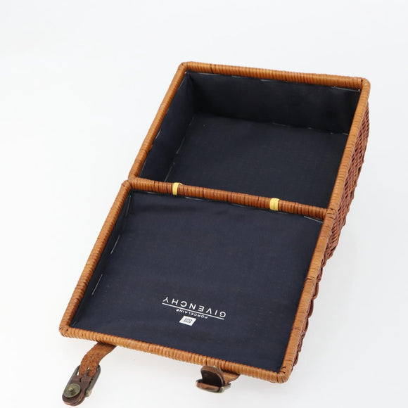 GIVENCHY Hand Bag Rattan Brown Auth 183783A
