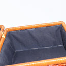 GIVENCHY Hand Bag Rattan Brown Auth 183783A-20