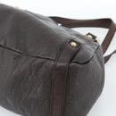 GUCCI GG Canvas Guccissima Abbey Tragetasche Leder Braun Gold 239735 Auth 183789-10