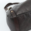 GUCCI GG Canvas Guccissima Abbey Tragetasche Leder Braun Gold 239735 Auth 183789-11