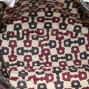 GUCCI GG Canvas Guccissima Abbey Tragetasche Leder Braun Gold 239735 Auth 183789-15
