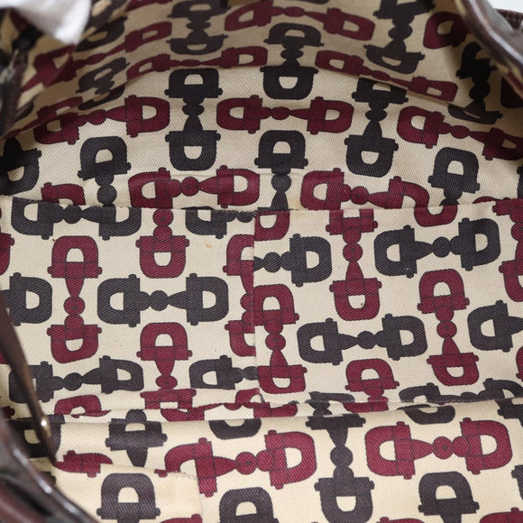 GUCCI GG Canvas Guccissima Abbey Tragetasche Leder Braun Gold 239735 Auth 183789